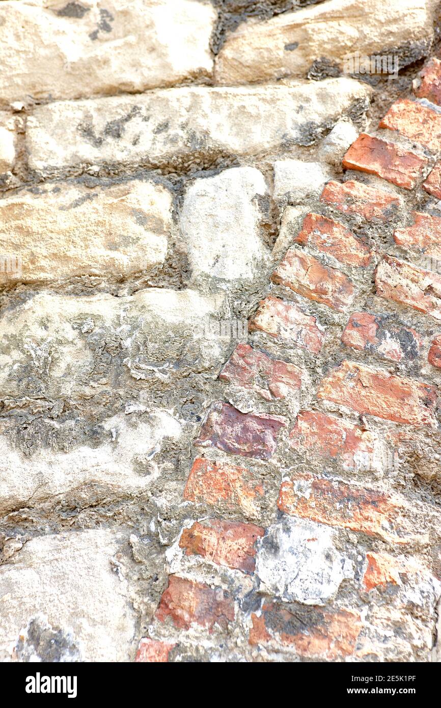 Old Stone City Walls in Newcastle upon Tyne, Tyneside, Nordostengland, Großbritannien Stockfoto