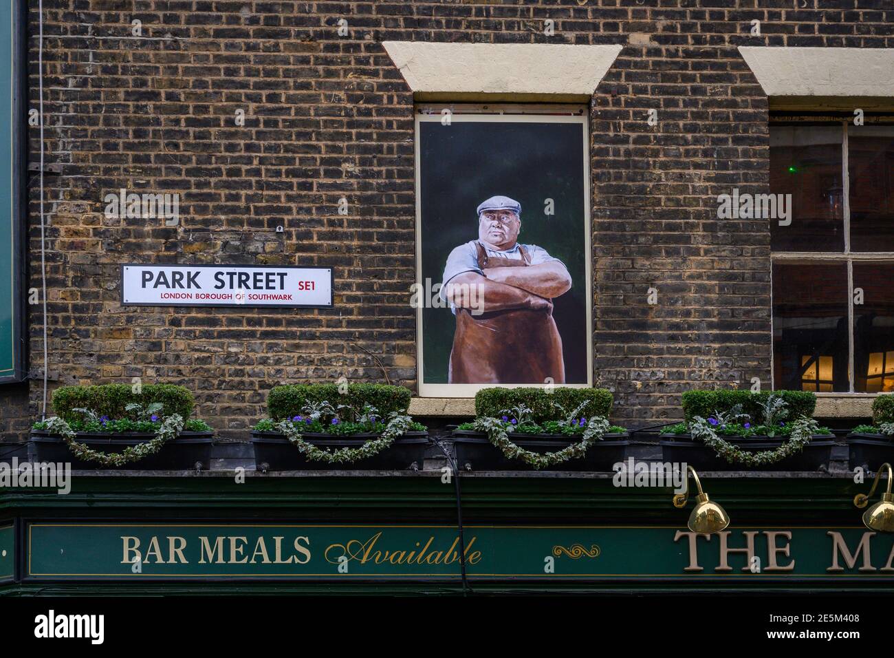 The Market Porter Pub in der Park Street, London SE1 in der Nähe des Borough Market Stockfoto