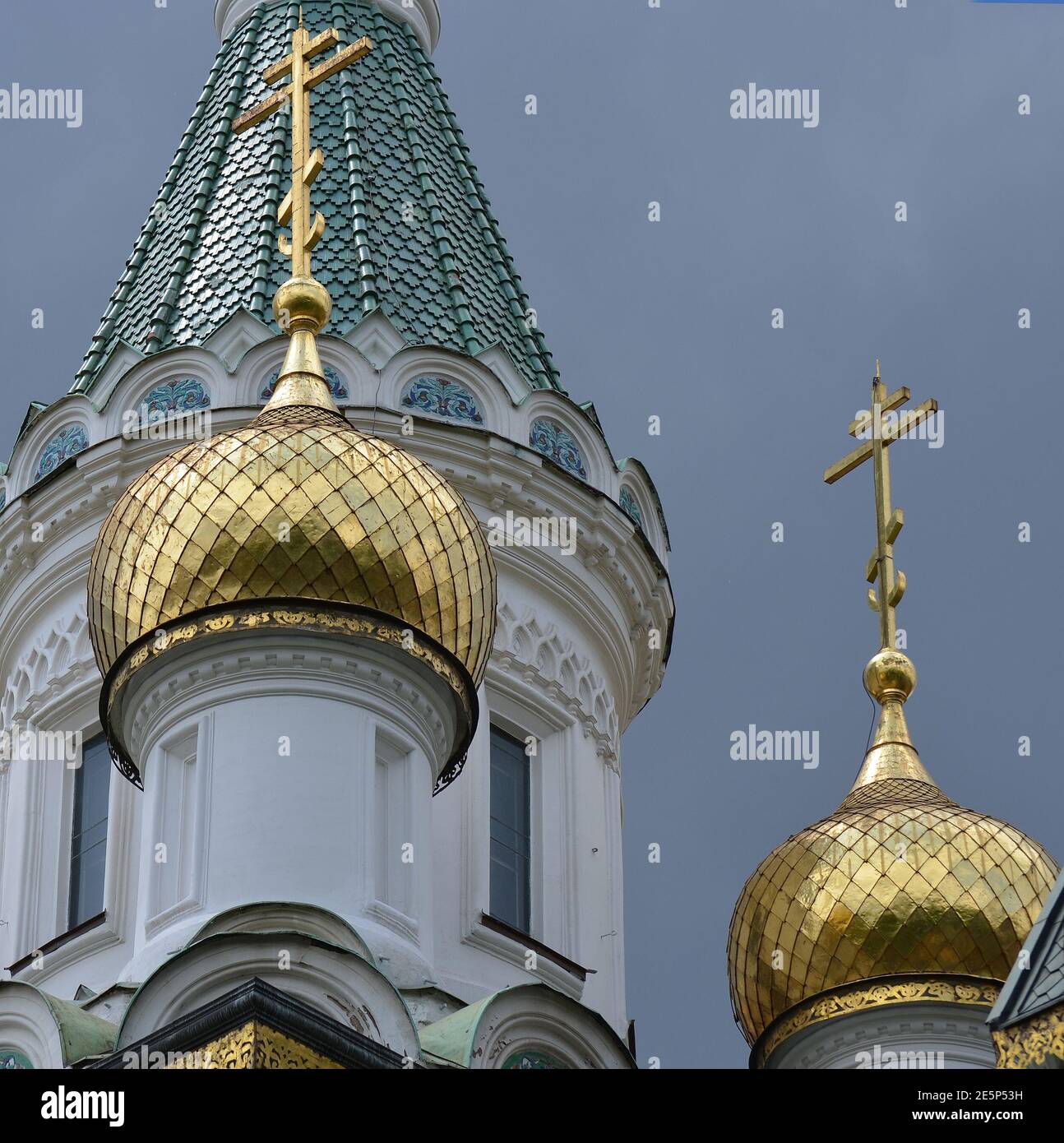Russische Kirche St. Nikolaus in Sofia, Bulgarien Stockfoto