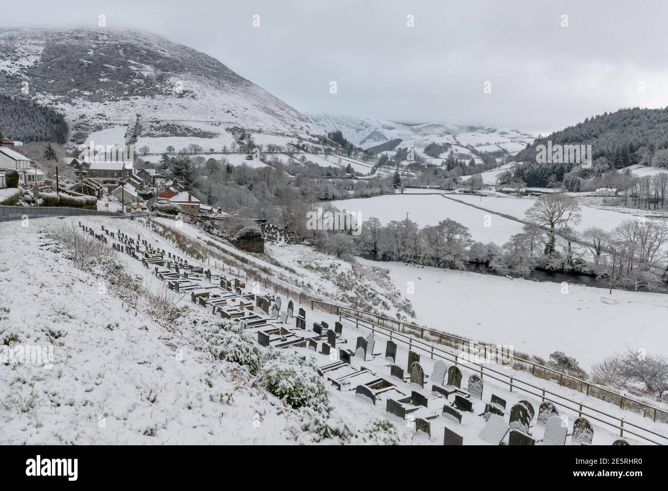 Dinas Mawddwy Stockfoto