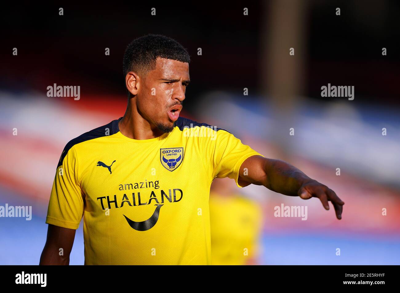 Datei-Foto vom 25-08-2020 von Oxford United's Marcus McGuane. Ausgabedatum: Donnerstag, 28. Januar 2021. Stockfoto