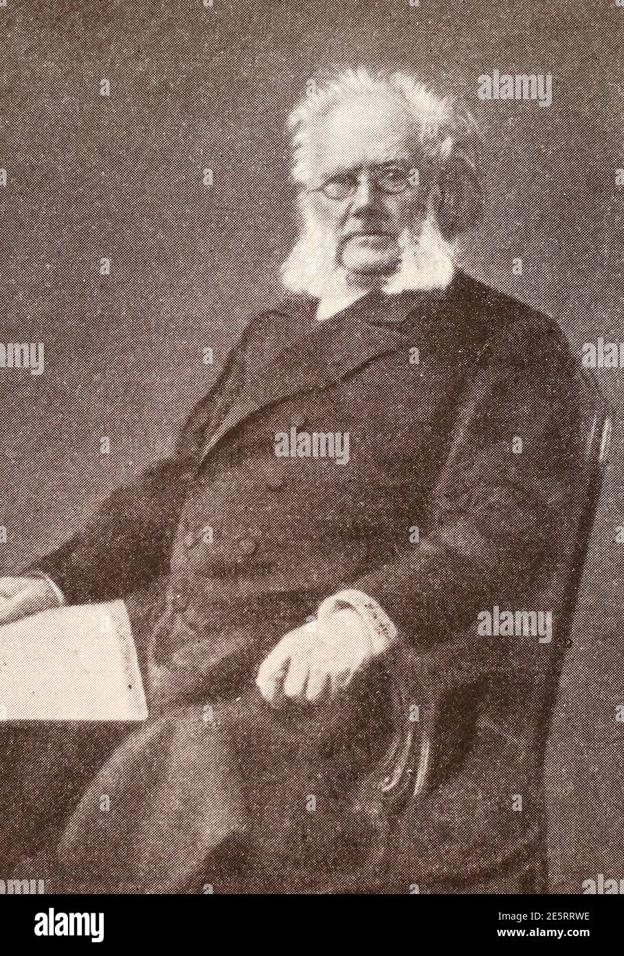 Henrik Ibsen 1900. Stockfoto