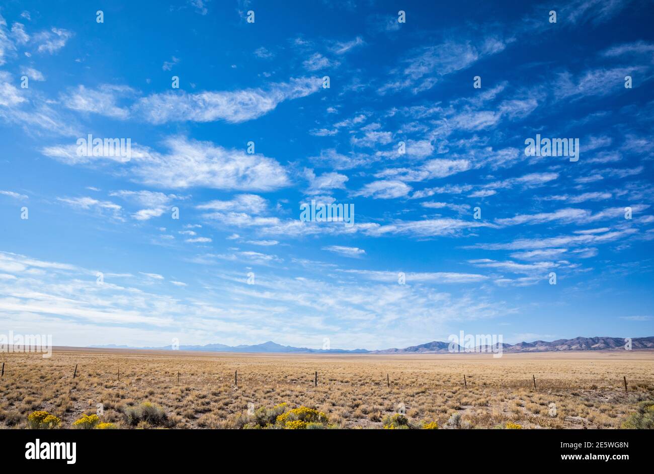 Entlang des Highway 21 in Beaver County, West Utah, USA. Stockfoto