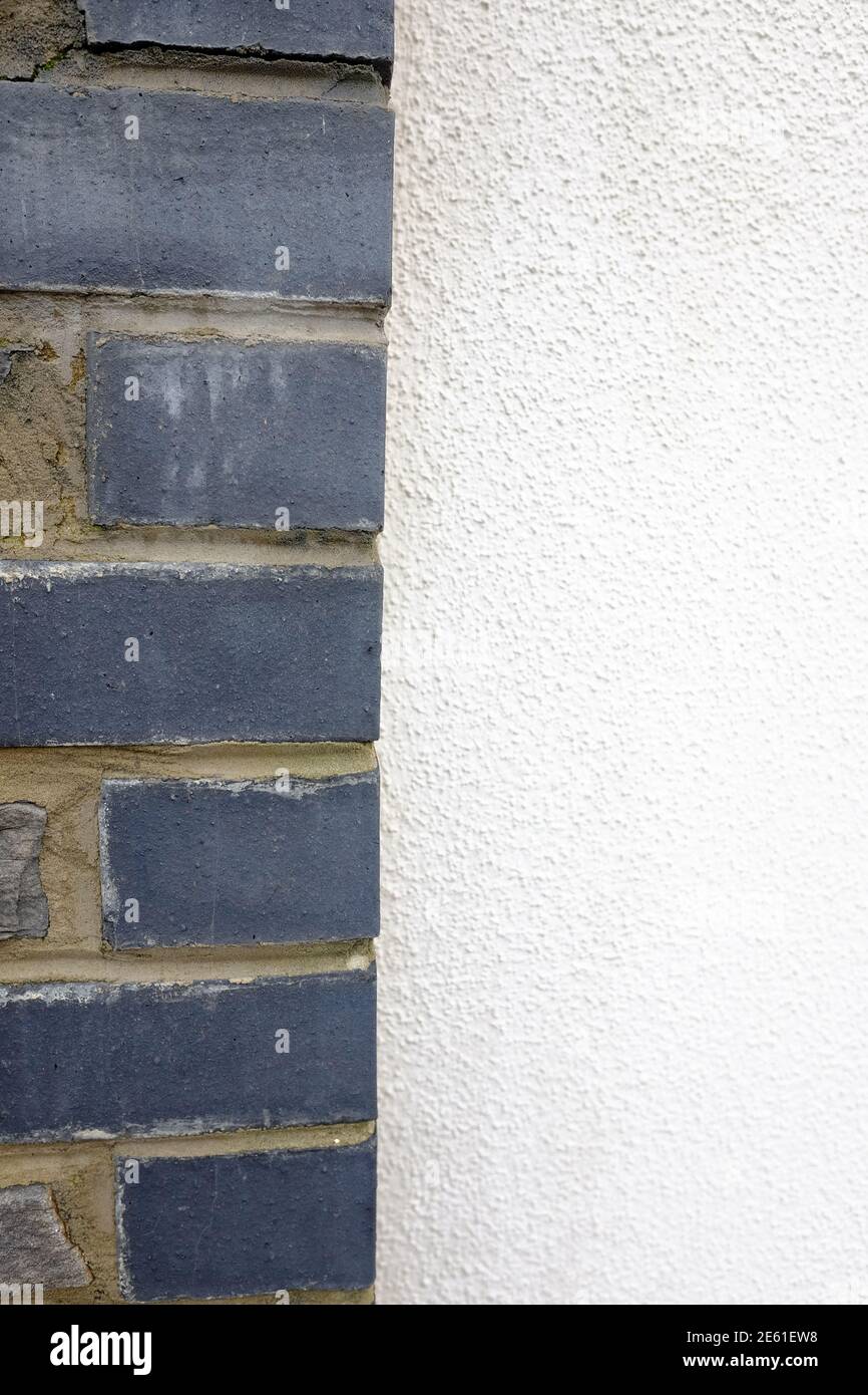 Januar 2021 - Mauerwerk Details für Hintergrund oder Textur in Portishead, North Somerset, UK Stockfoto