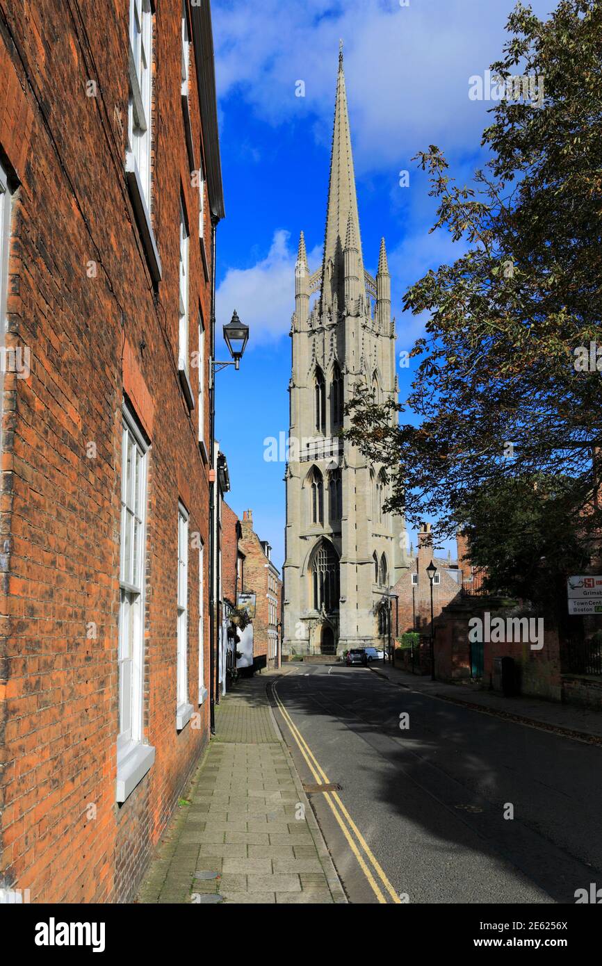 St James Church, Louth town, East Lindsey, Lincolnshire, England; Großbritannien Stockfoto