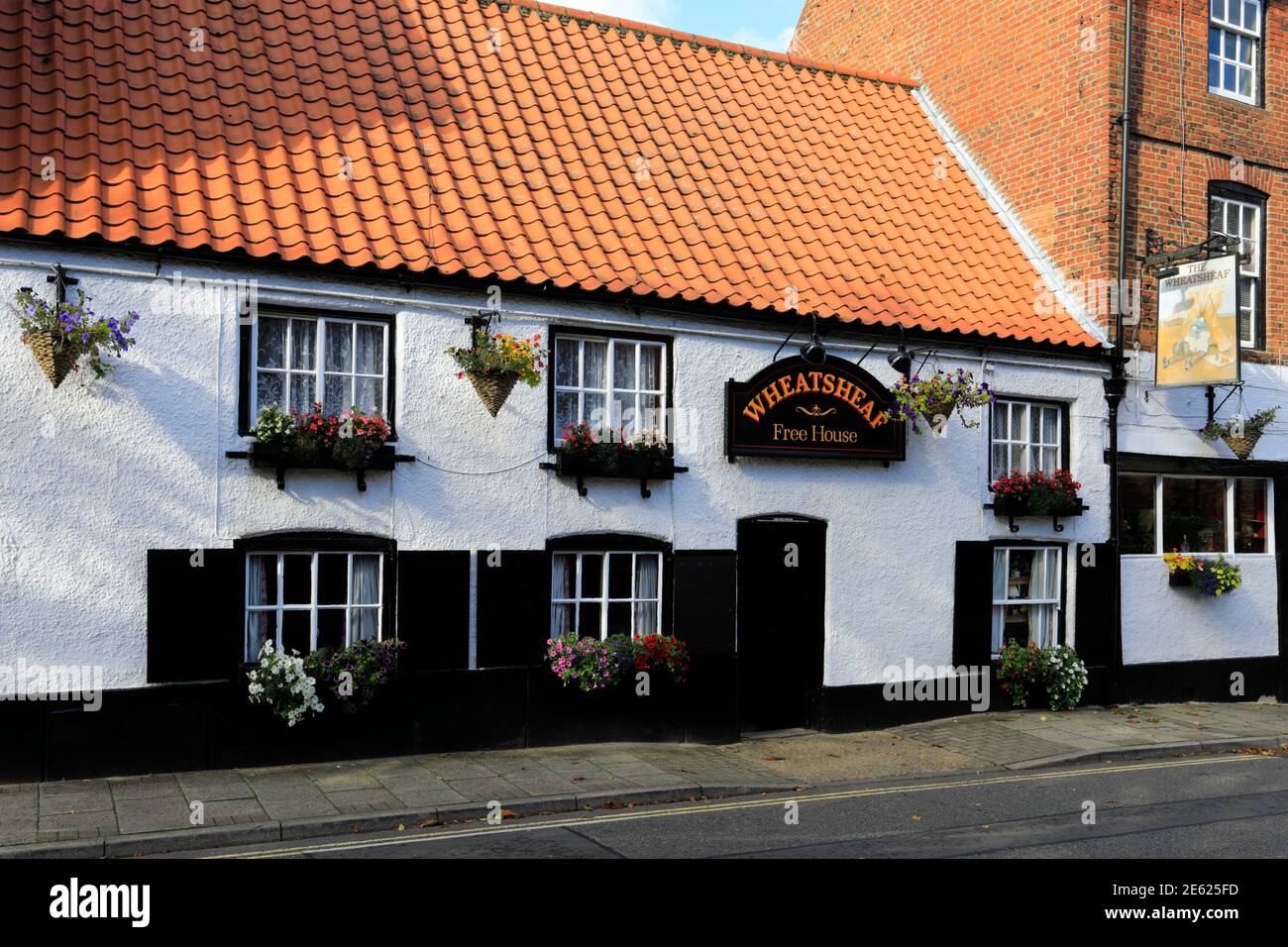 The Wheatsheaf Pub, Louth town, East Lindsey, Lincolnshire, England; Großbritannien Stockfoto