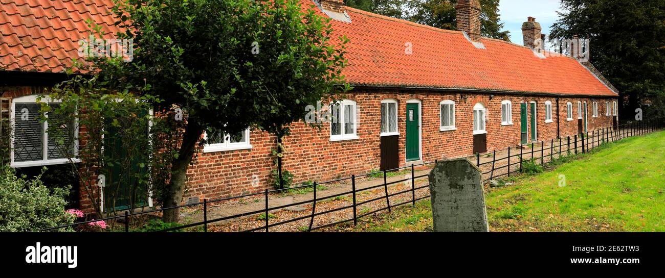 The Bede House Almshouses, Tattershall Castle, Tattershall Village, Lincolnshire, England, Großbritannien Stockfoto