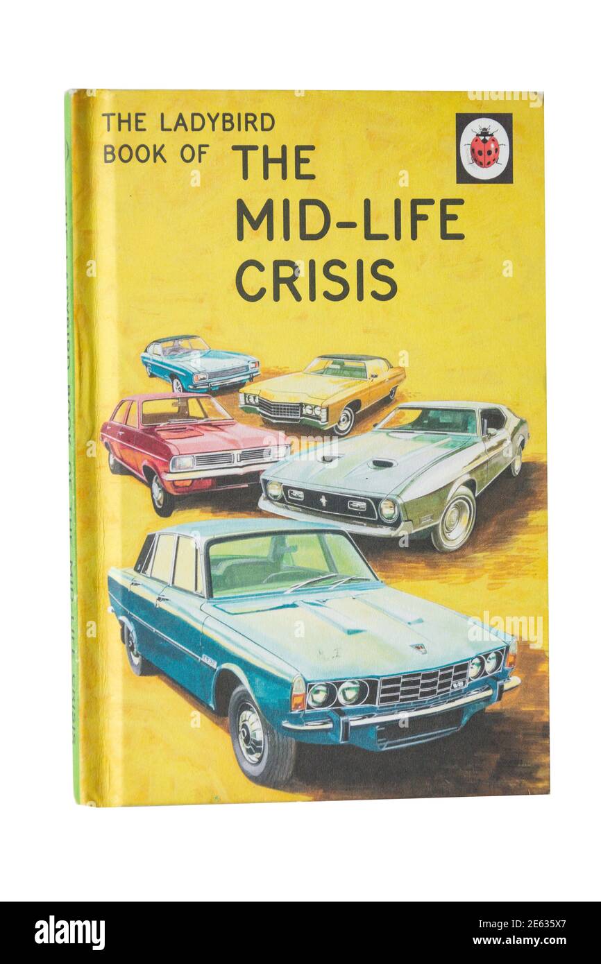 Das Marienkäfer-Buch der Midlife Crisis, Surrey, England, Vereinigtes Königreich Stockfoto