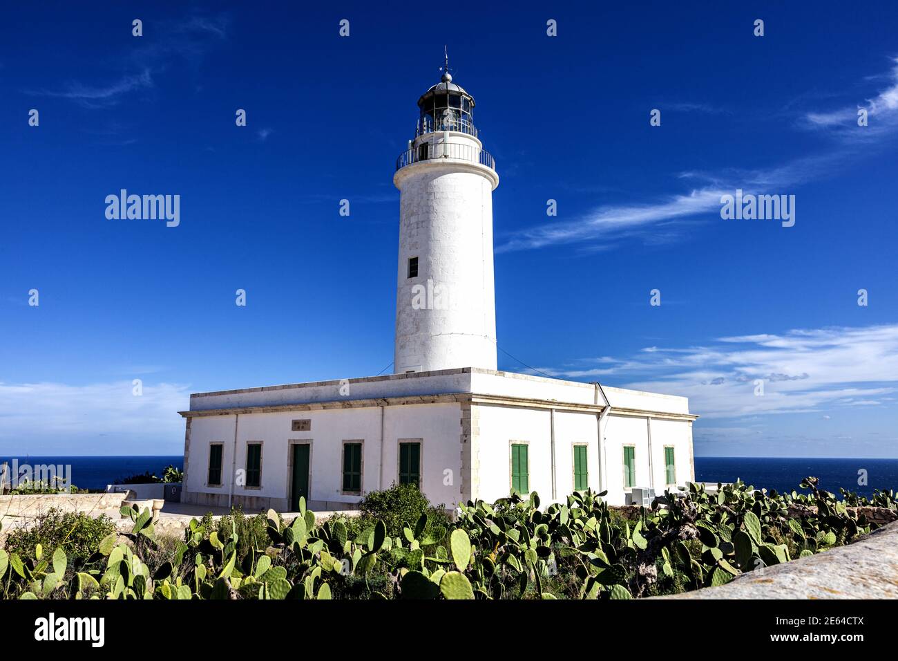 Der Leuchtturm von 'La Mola' in Formentera Stockfoto