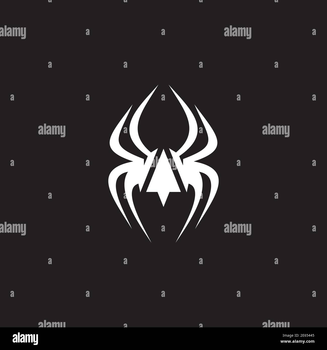 Spider Logo Symbol Design Vektor Vorlage Stock Vektor