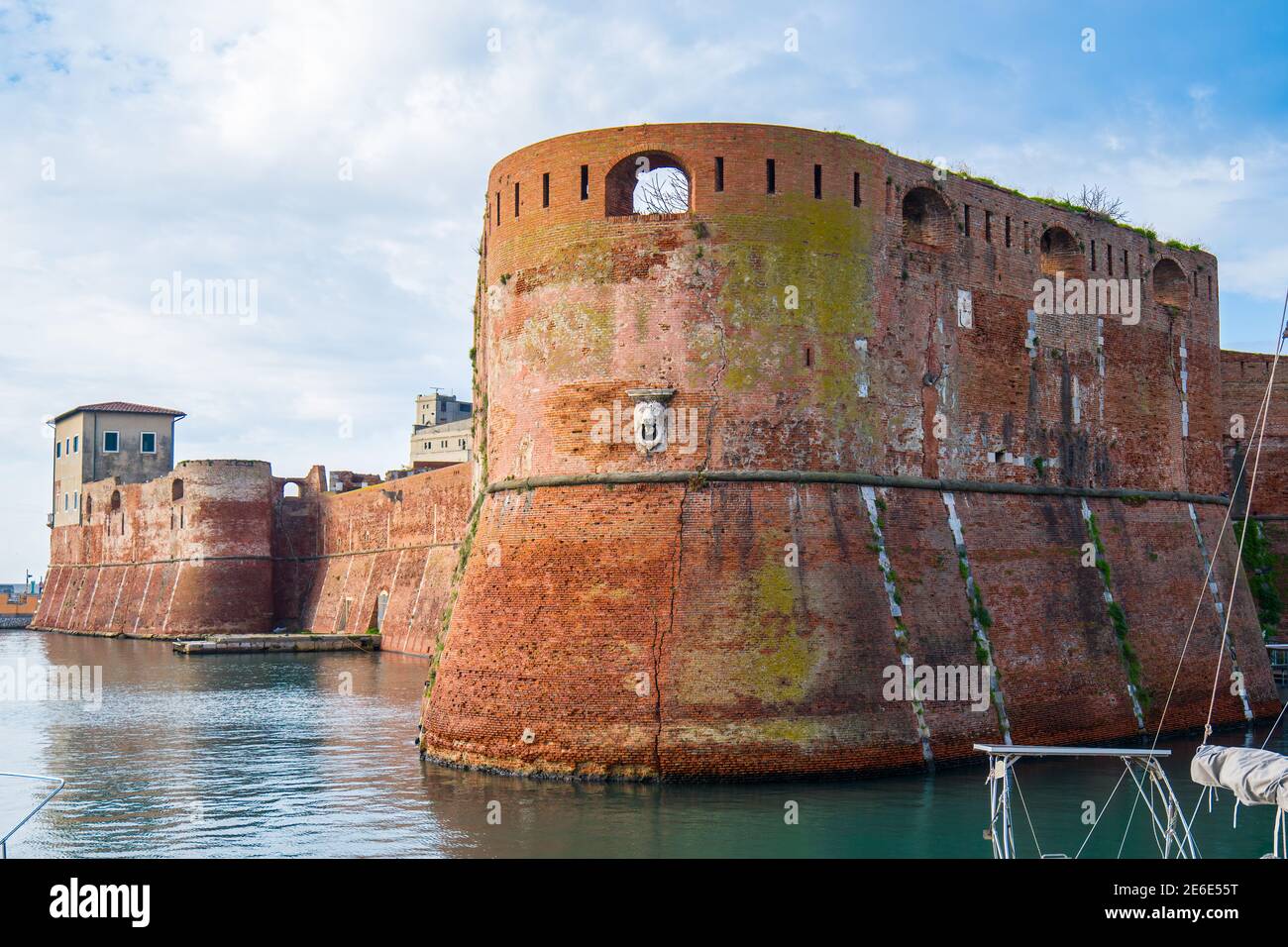 Livorno, Toskana: Hafen von Livorno, Fortezza Vecchia (Fortezza Vecchia) Stockfoto