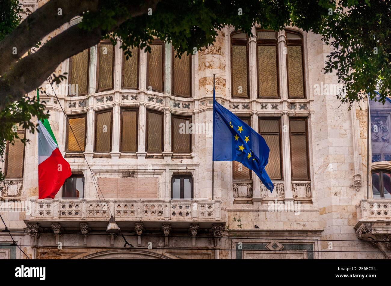 Rathaus in Cagliari Stockfoto