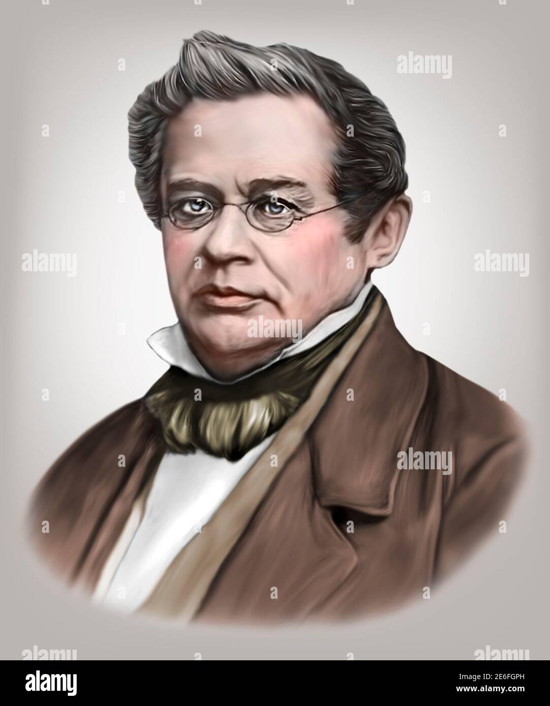 Emil Lenz 1804-1865 russischer Physiker Stockfoto