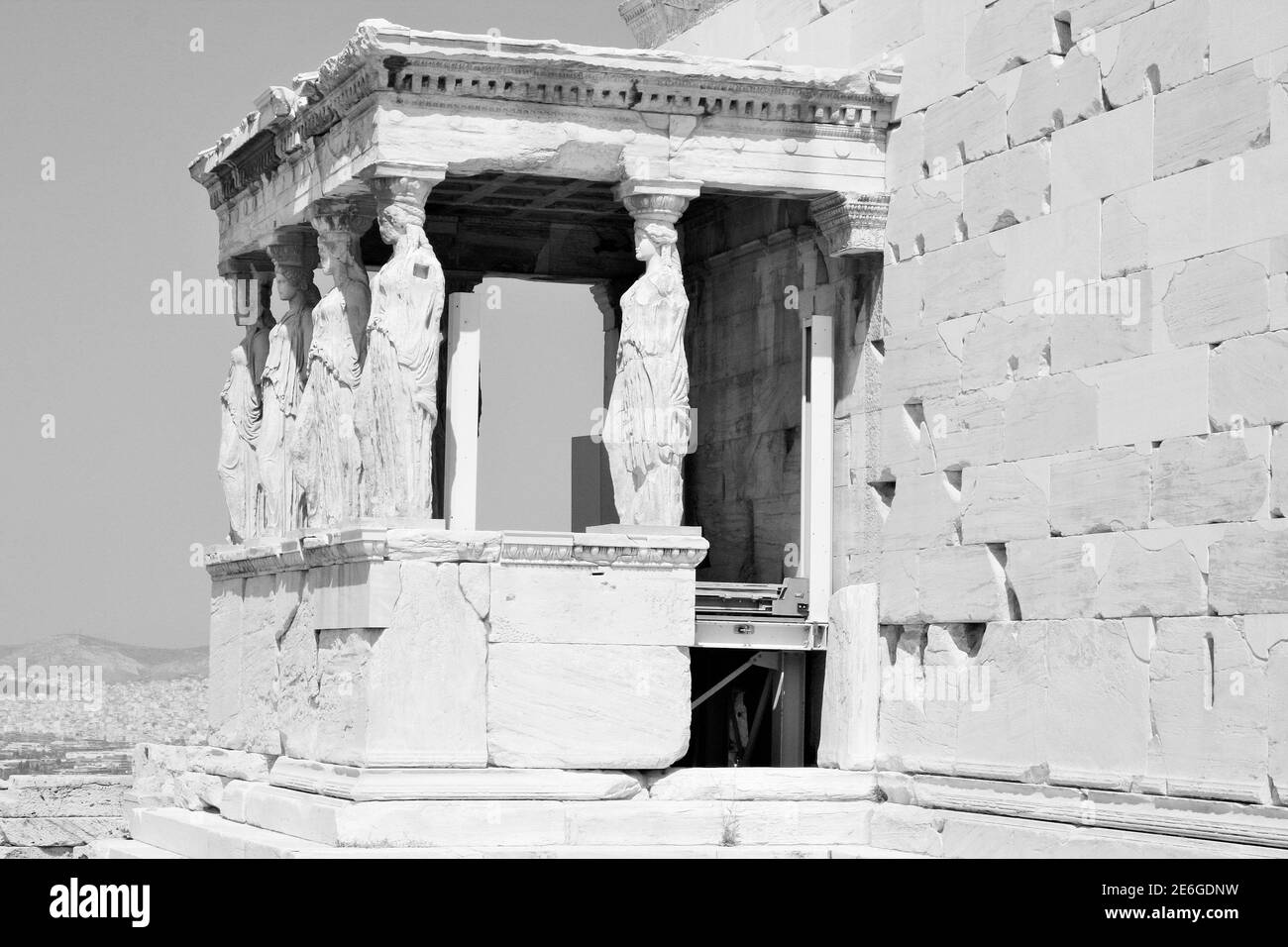 Das Erechtheion oder Erechteum in Athen Stockfoto