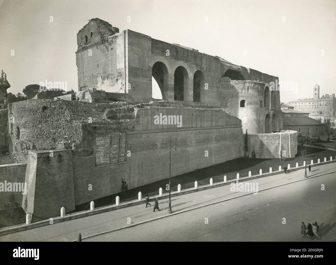 Via dei Fori Imperiali, Forum Romanum, Rom, Italien 1920s Stockfoto