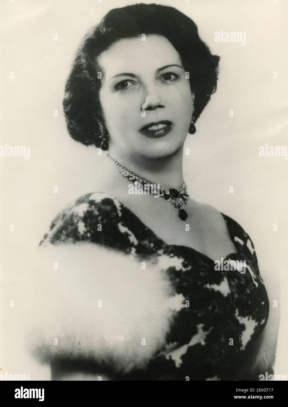 Italienische Opernsängerin Gianna Pederzini, 1940s Stockfoto