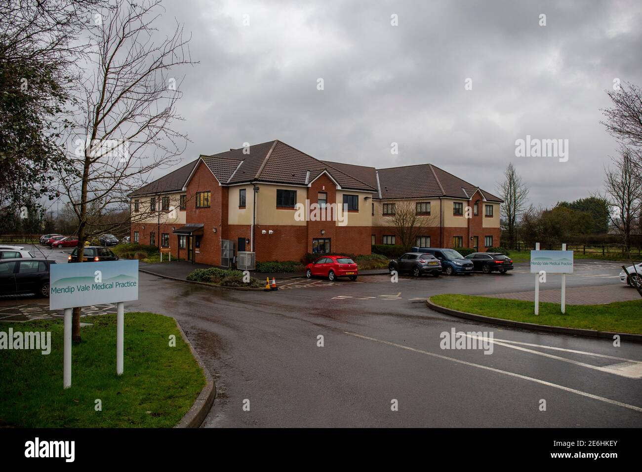 Mendip Vale Arztpraxis in Langford, Somerset. Stockfoto