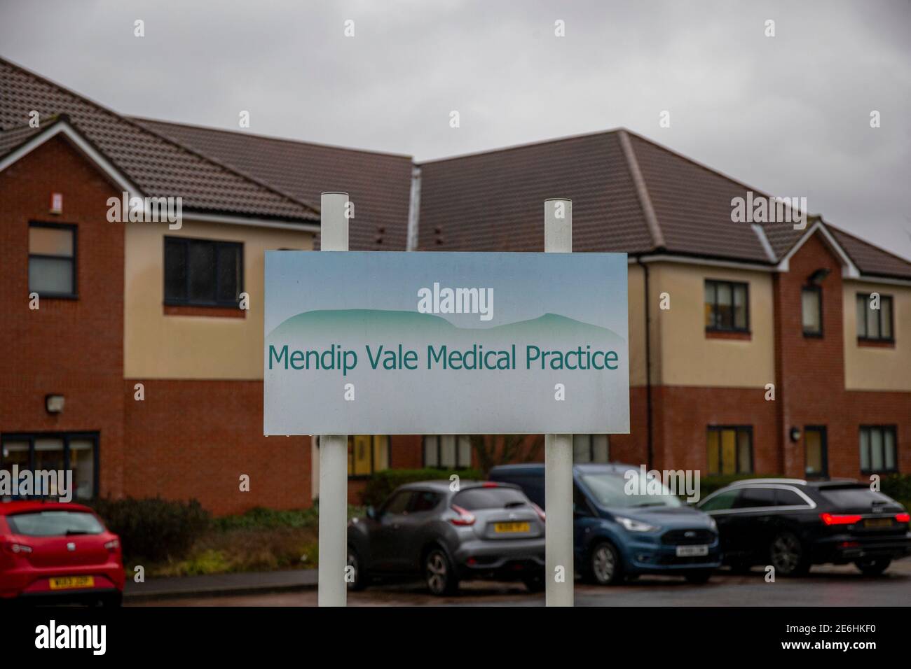 Mendip Vale Arztpraxis in Langford, Somerset. Stockfoto
