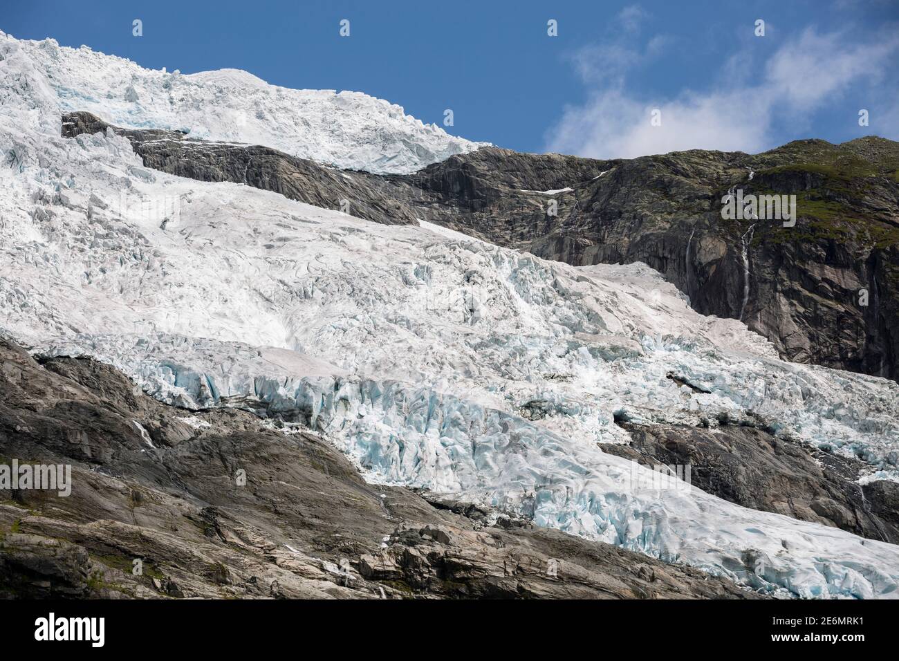 Eisfeld des Boyabreen-Gletschers im Jostedalsbreen-Nationalpark In Norwegen Stockfoto