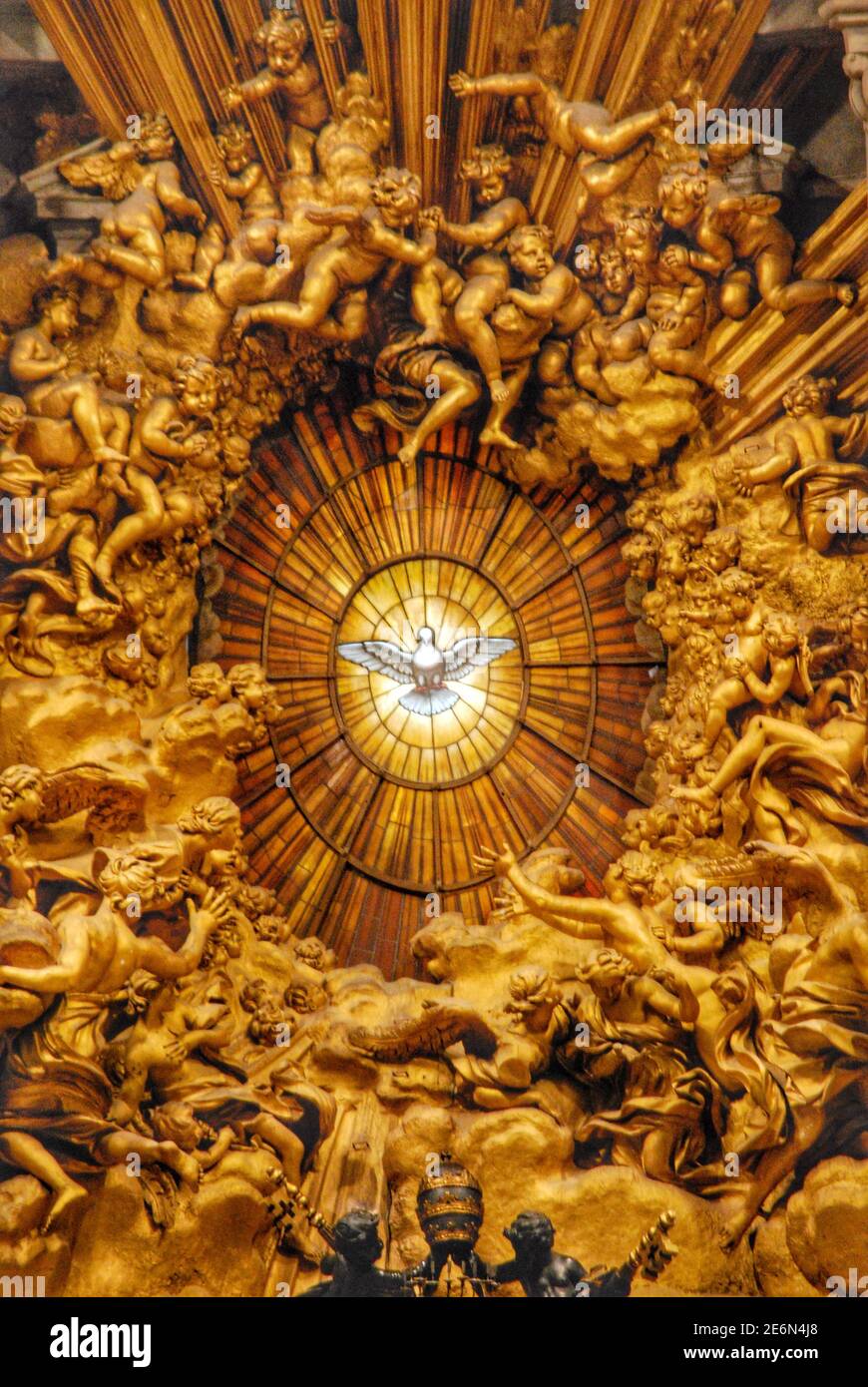Der Petersdom in der Vatikanstadt Stockfoto