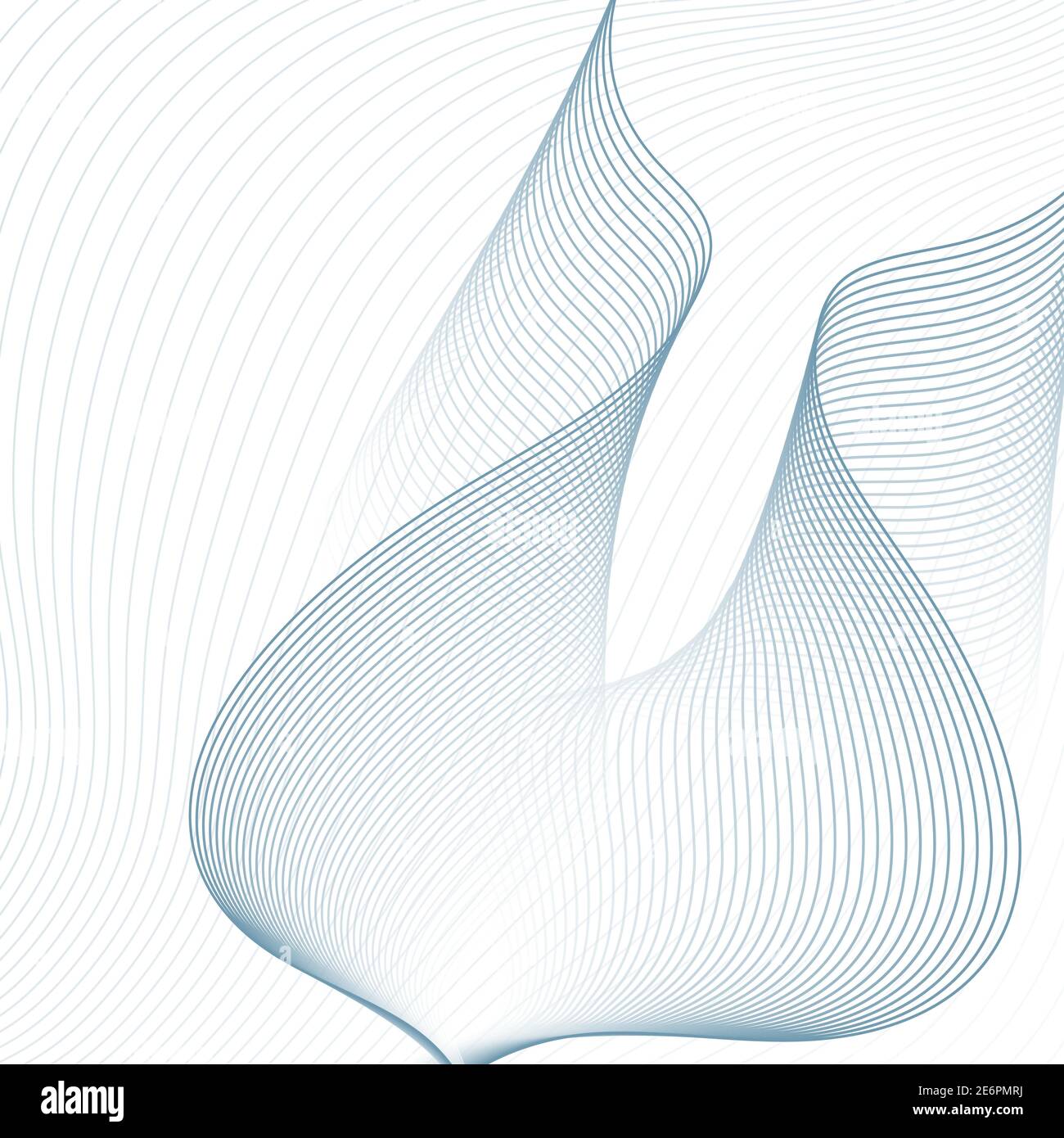 Abstrakte Linie Art Design-Element. Runde, aufwändige Form. Hintergrund der Vector-Technologie. Hellgrau kreatives Muster. Futuristische dünne Kettkurven. EPS10 Stock Vektor