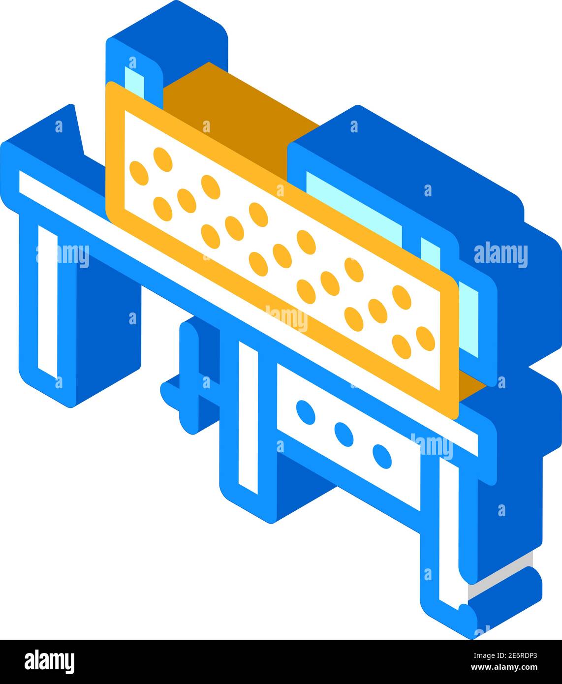 Schleifmaschine isometrische Symbol Vektor Illustration Farbe Stock Vektor