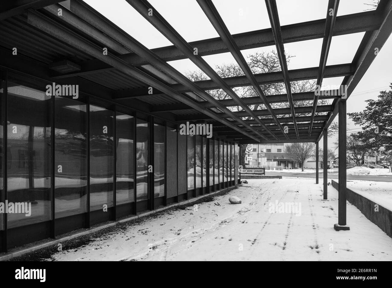 Forest Home Library Stockfoto