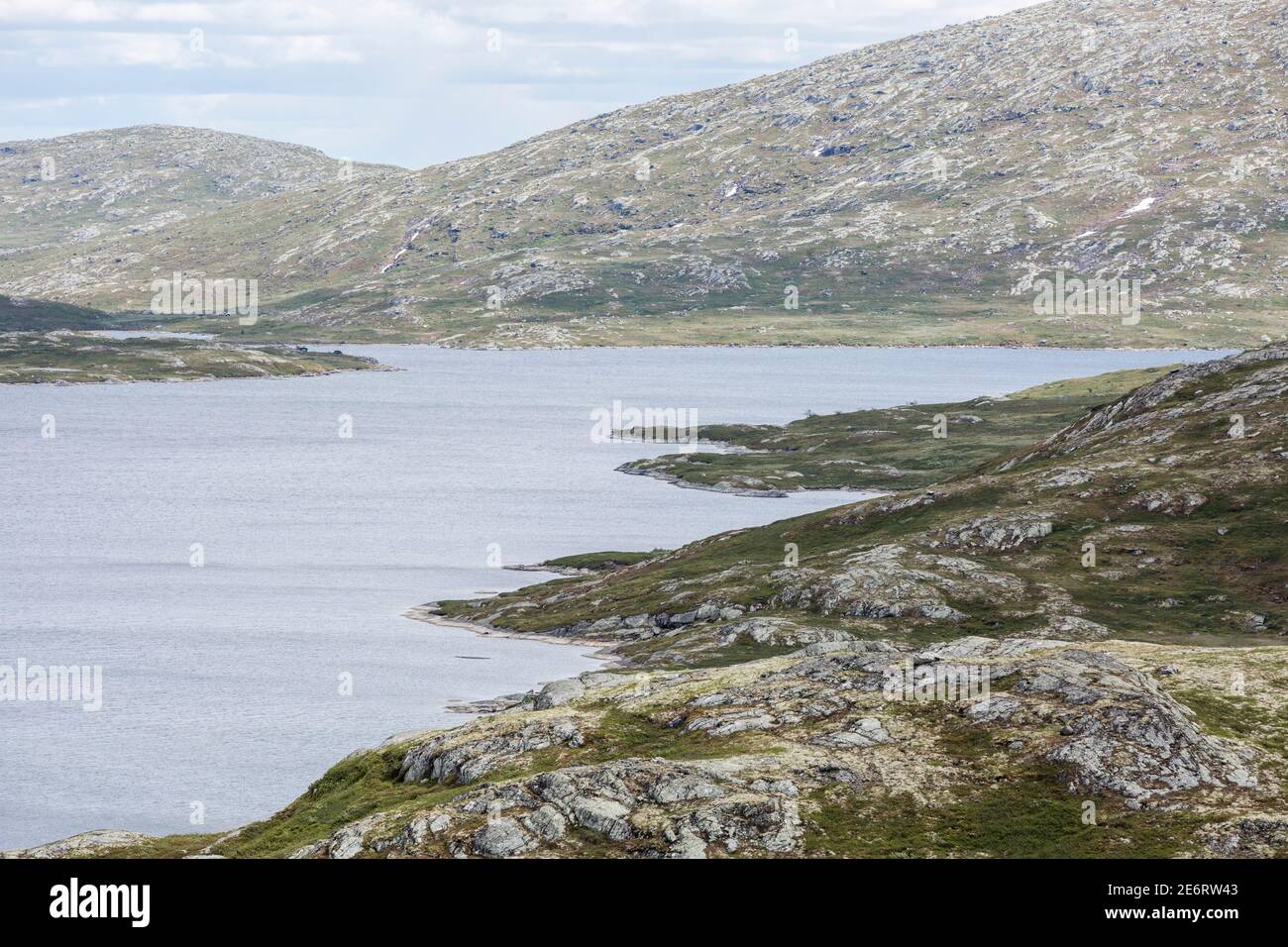 Vinstre See im Jotunheimen Nationalpark in Norwegen Stockfoto