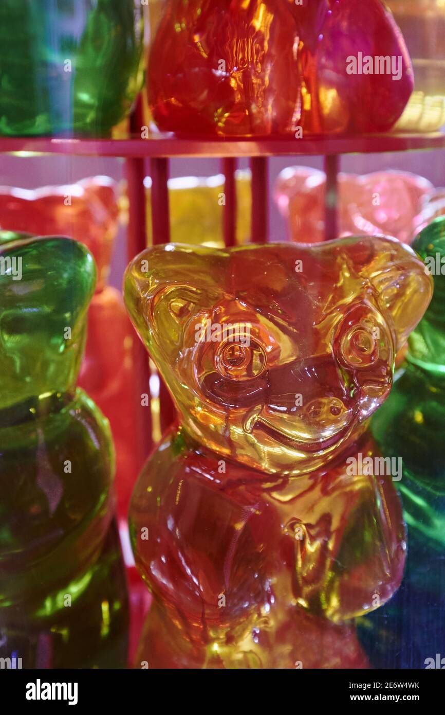 Frankreich, Gard, Uzes, das Haribo Candy Museum, Gummibär Stockfoto