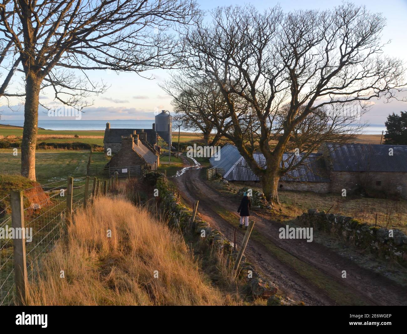 Das alte Gehöft in Lothmore Weiler in Sutherland, an der Ostküste der schottischen Highlands. Stockfoto