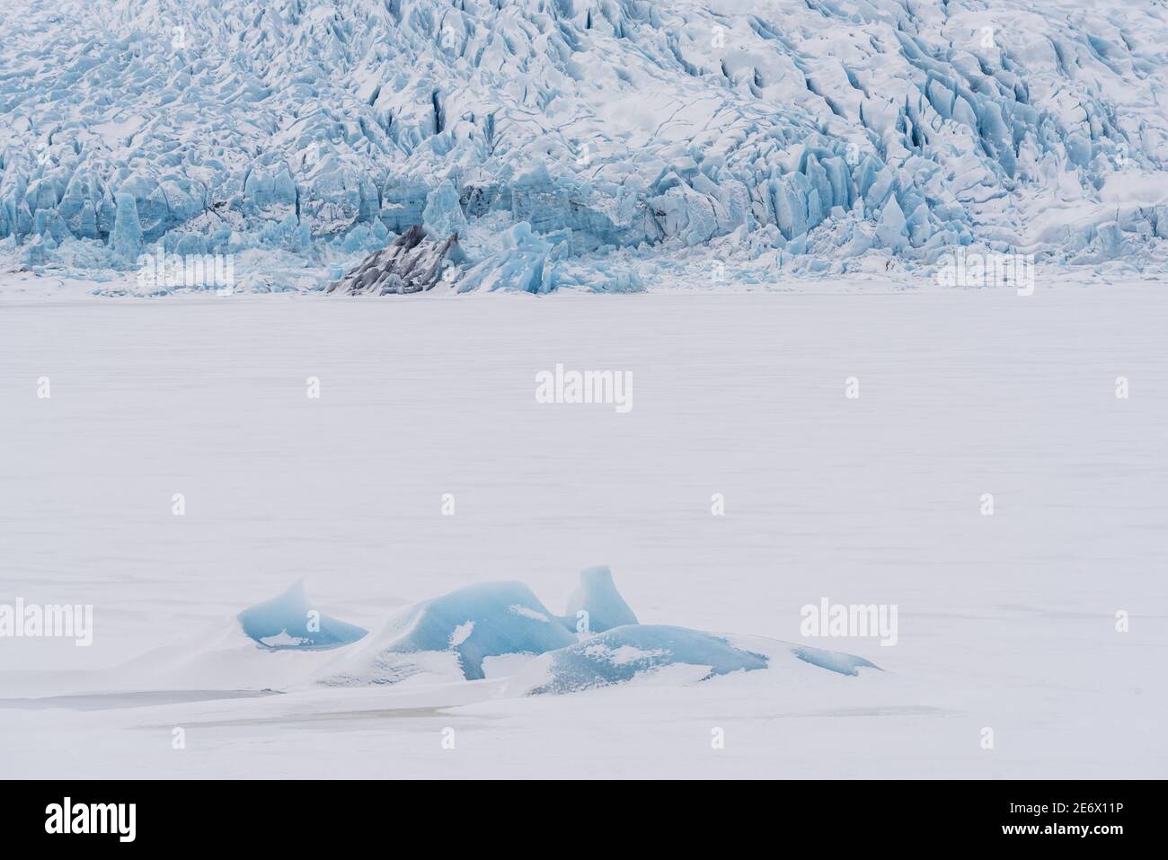 Island, Austurland, Eisberg in der Gletscherlagune von Fjallsarlon Stockfoto