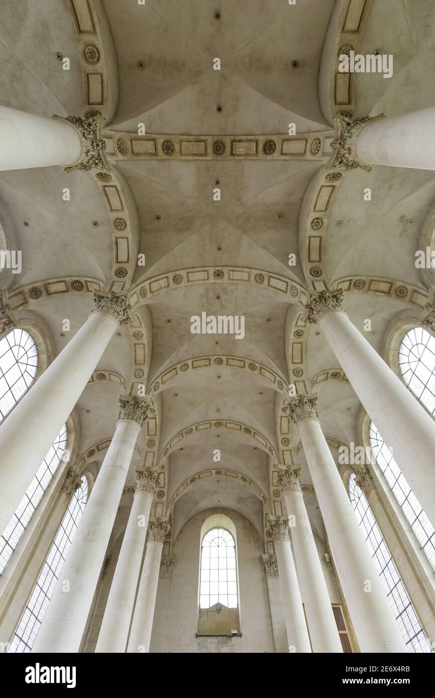 Frankreich, Meurthe et Moselle, Pont ? Mousson, Premontres Abteikirche heute Lothringen Kulturzentrum, Sainte Marie Majeure Abteikirche im klassischen Stil Stockfoto