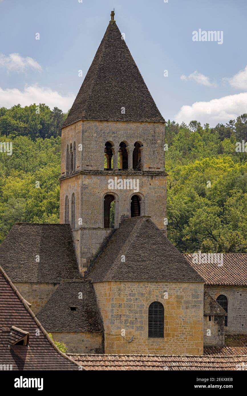 Frankreich, Dordogne, Schwarzes Perigord, Saint-Leon-sur-Vezere, Stadt Saint-Leon-sur-Vezere Stockfoto