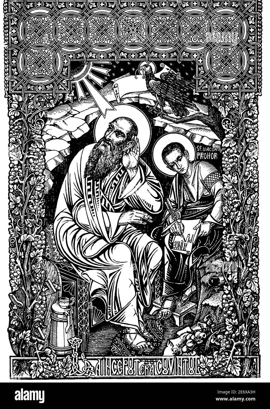 Alte Orthodoxe Evangelium Evangelisten Heilige Apostel Stockfoto