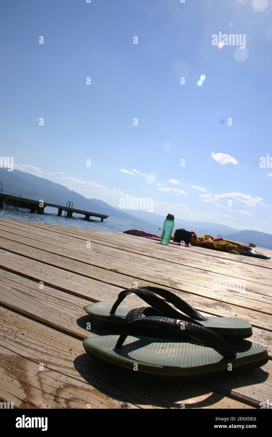 Sommer-Flip-Flops Stockfoto