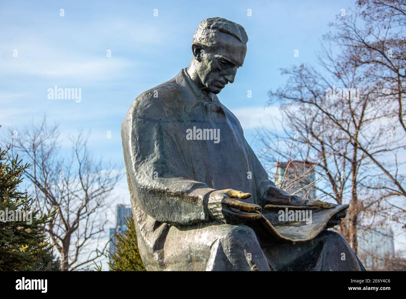 Nikola Tesla Monument, Niagara Falls State Park Goat Island, NY, USA