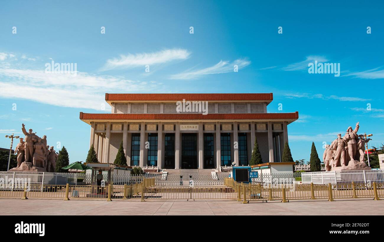 Mausoleum von Mao Zedong auf Tien ein Männer-Quadrat im Zentrum von Beijing, China. Stockfoto