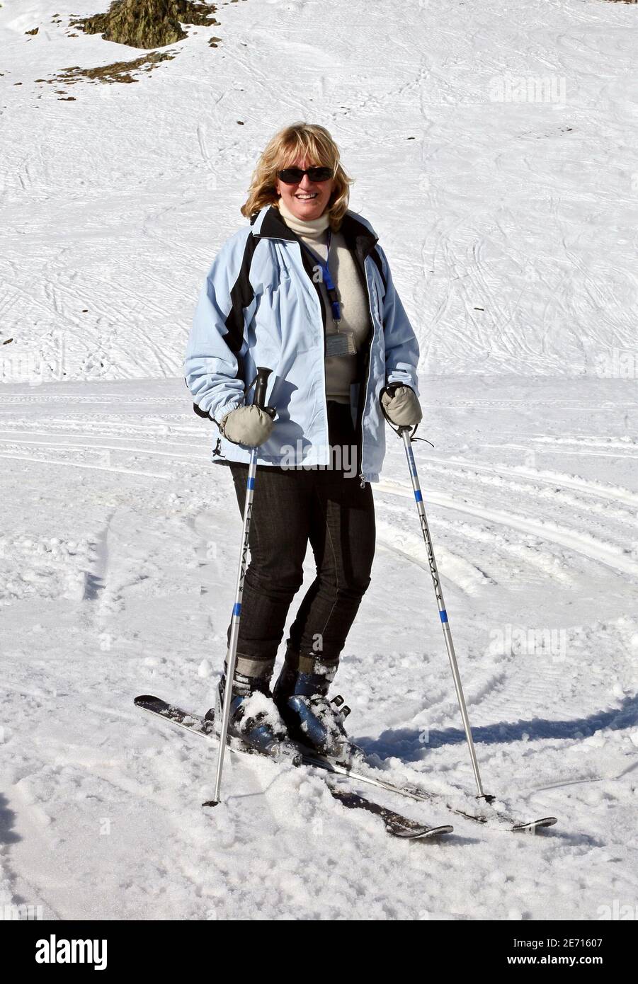 Die französische Schauspielerin Charlotte de Turckheim wurde am 20. Januar 2007 während des 10. Internationalen Comedy-Filmfestivals in l'Alpe d'Huez, Frankreich, fotografiert. Foto von Guibbaud-Guignebourg/ABACAPRESS.COM Stockfoto