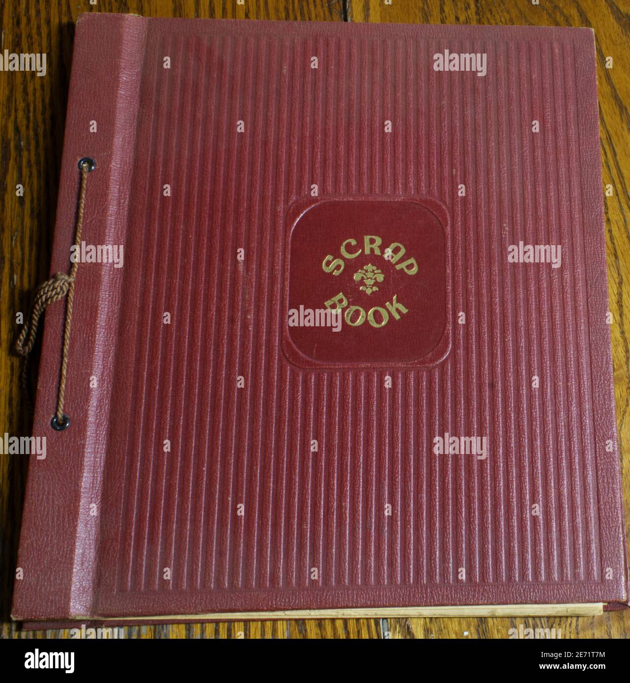 Ein Vintage Scrapbook aus dem Jahr 1940s Stockfoto