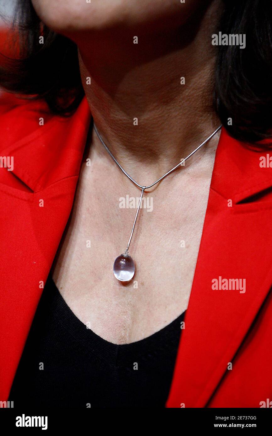 Französischer Sozialistischer Kandidat für die französischen Präsidentschaftswahlen 2007 Segolene Royal bei einem Treffen in Mont-de-Marsan, Frankreich, am 1. März 2007. Foto von Patrick Bernard/ ABACAPRESS.COM Stockfoto