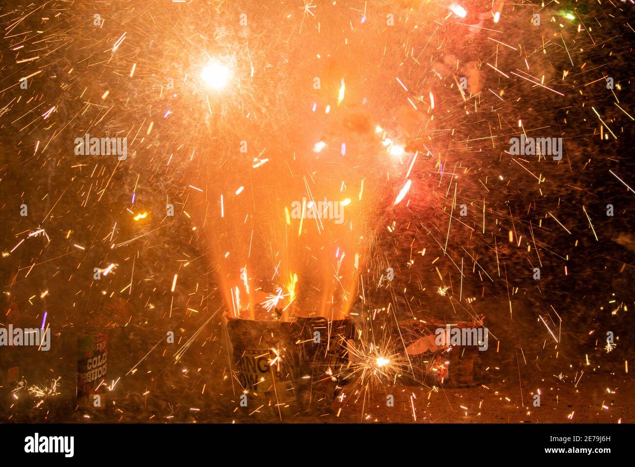 4. Juli Feuerwerk Stockfoto