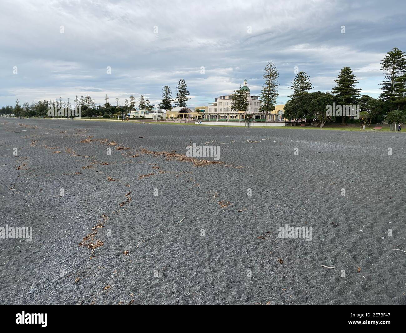 Marine Parade in der Stadt Napier, Hawkes Bay Stockfoto