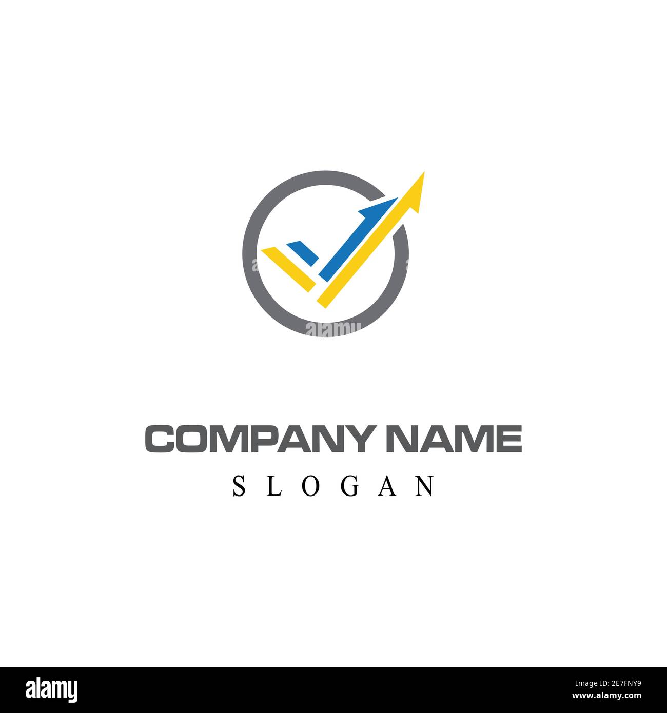 Pfeil vector illustration symbol Logo Template Design Stock Vektor