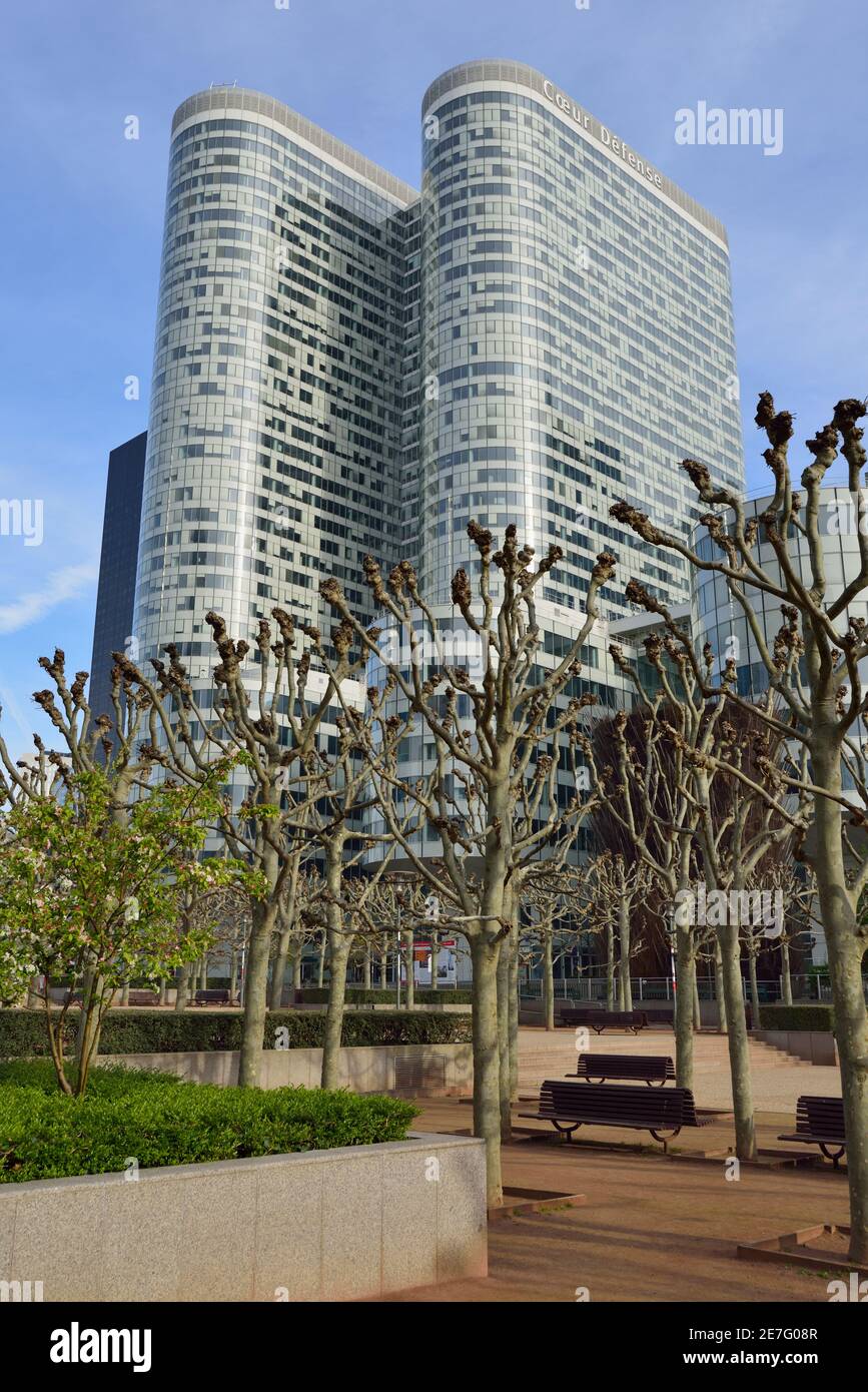 Coeur Défense, La Défense, Hauts-de-seine, Courbevoie, Puteaux, West Paris, Île-de-France, Frankreich, Europa Stockfoto