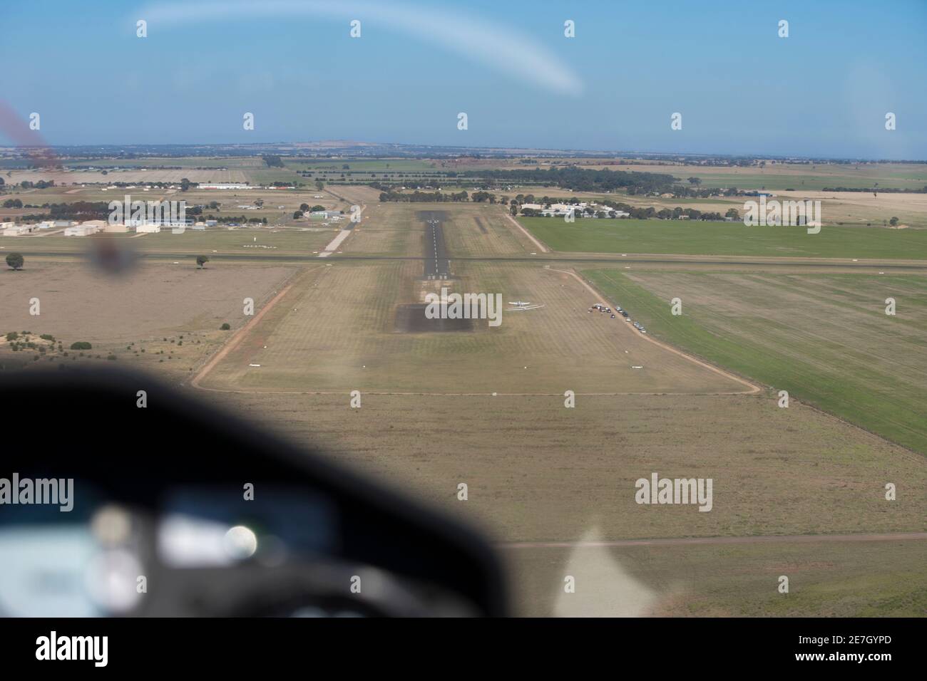 Fliegen mit der Gliding Federation of Australia und der Melbourne Segelflugclub Stockfoto