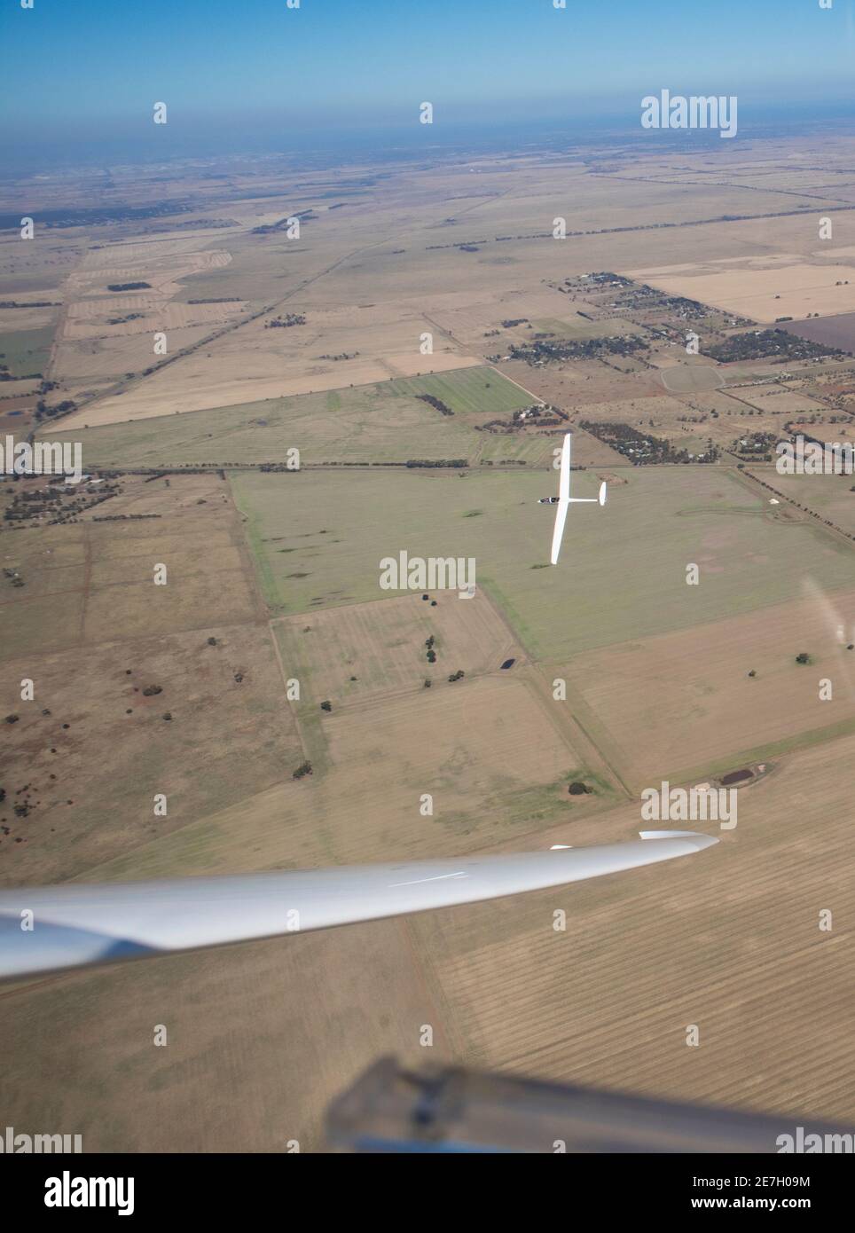 Fliegen mit der Gliding Federation of Australia und der Melbourne Segelflugclub Stockfoto