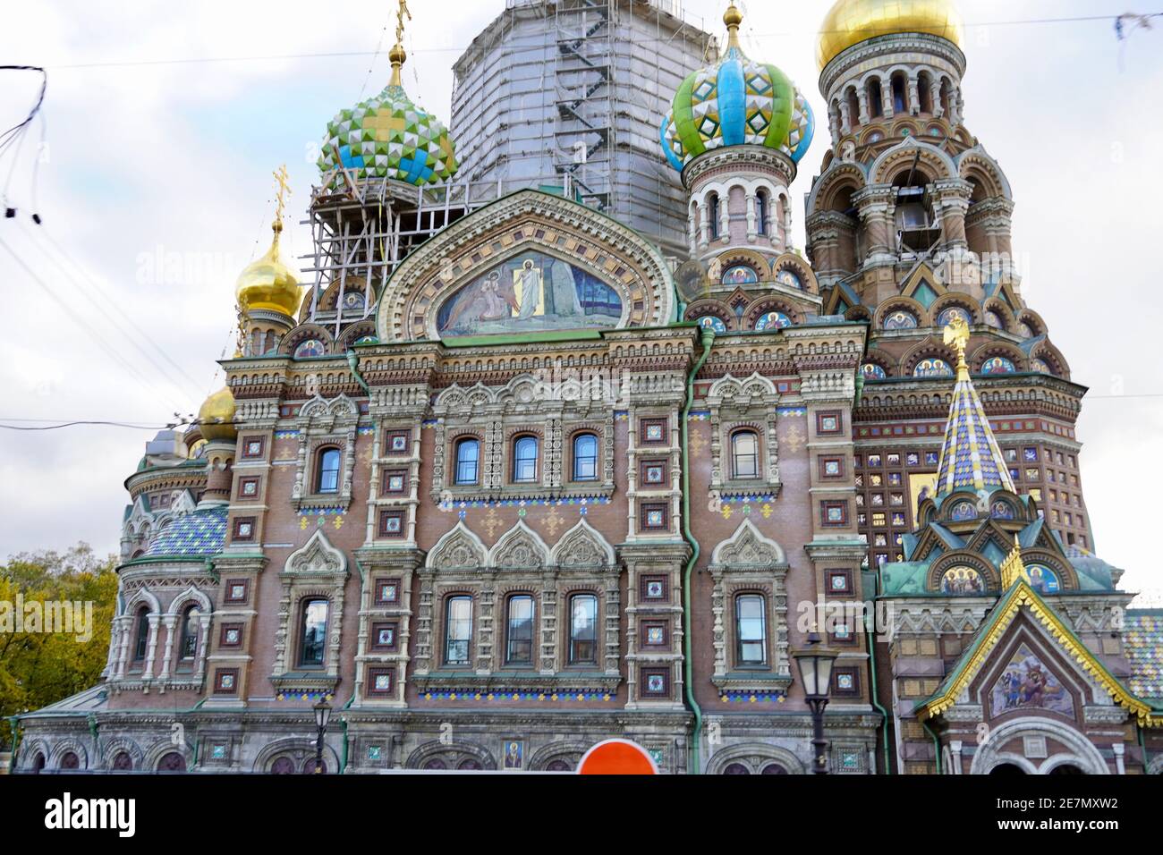 Kirche unseres Erlösers auf vergossenen Blut oder Auferstehung Christi Spas-na-krovi - Sankt-Petersburg, Russland. Hochwertige Fotos Stockfoto