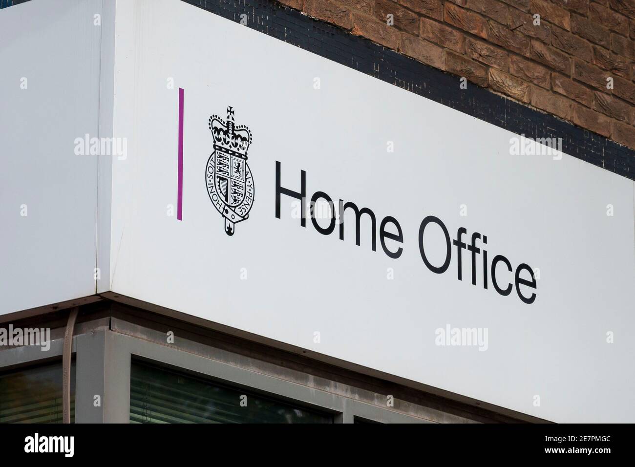 Ein Home Office-Schild. Stockfoto