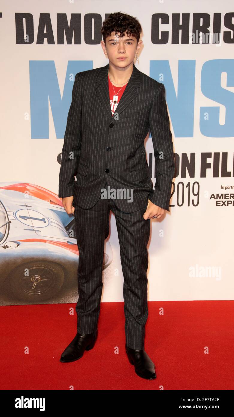 Oct 10, 2019 - London, England, UK - BFI London Film Festival 2019 - Le Mans '66 Premiere Fotoshows: Noah Jupe Stockfoto