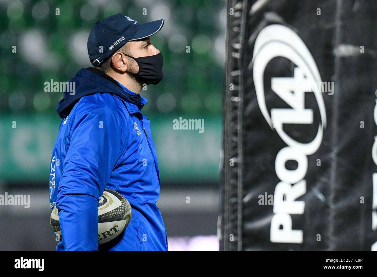 Monigo Stadion, Treviso, Italien, 30 Jan 2021, Marco Bortolami nächste Benetton Treviso Cheftrainer während Benetton Treviso vs Munster Rugby, Rugby Guinness Pro 14 Spiel - Foto Ettore Griffoni / LM Stockfoto